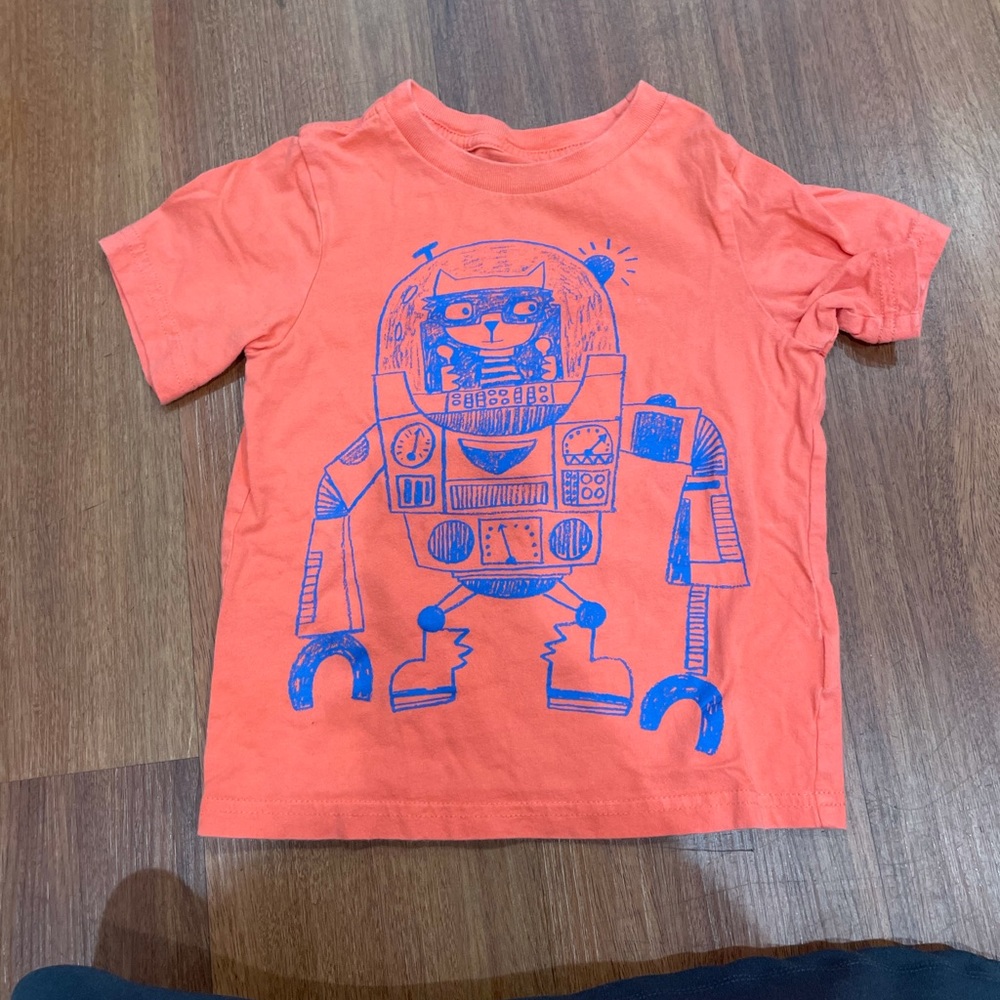 Children’s Place Orange Robot Tshirt Size 3T